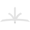 Ekena Millwork Davenport Architectural Grade PVC Gable Bracket, 72"W x 36"H x 4"D x 4"F, 12/12 Pitch GBP072X36X0404DAV00 - alternate 3